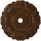 Ekena Millwork Angel Ceiling Medallion (Canopies up to 15 3/4"), 32 1/4"OD x 3 5/8"ID x 1 1/8"P, Root Beer Crackle CM32ANRBC - alternate 1